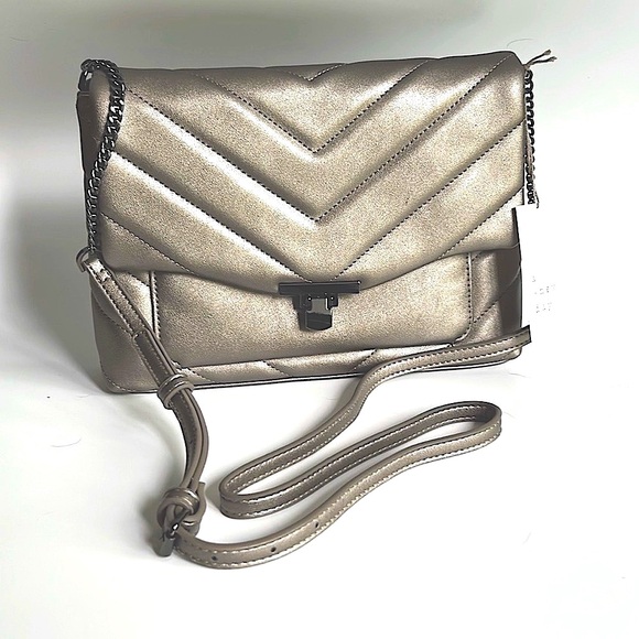 A New Day Quilted Boxy Crossbody Bag - Metallic Gray - Picture 2 of 14